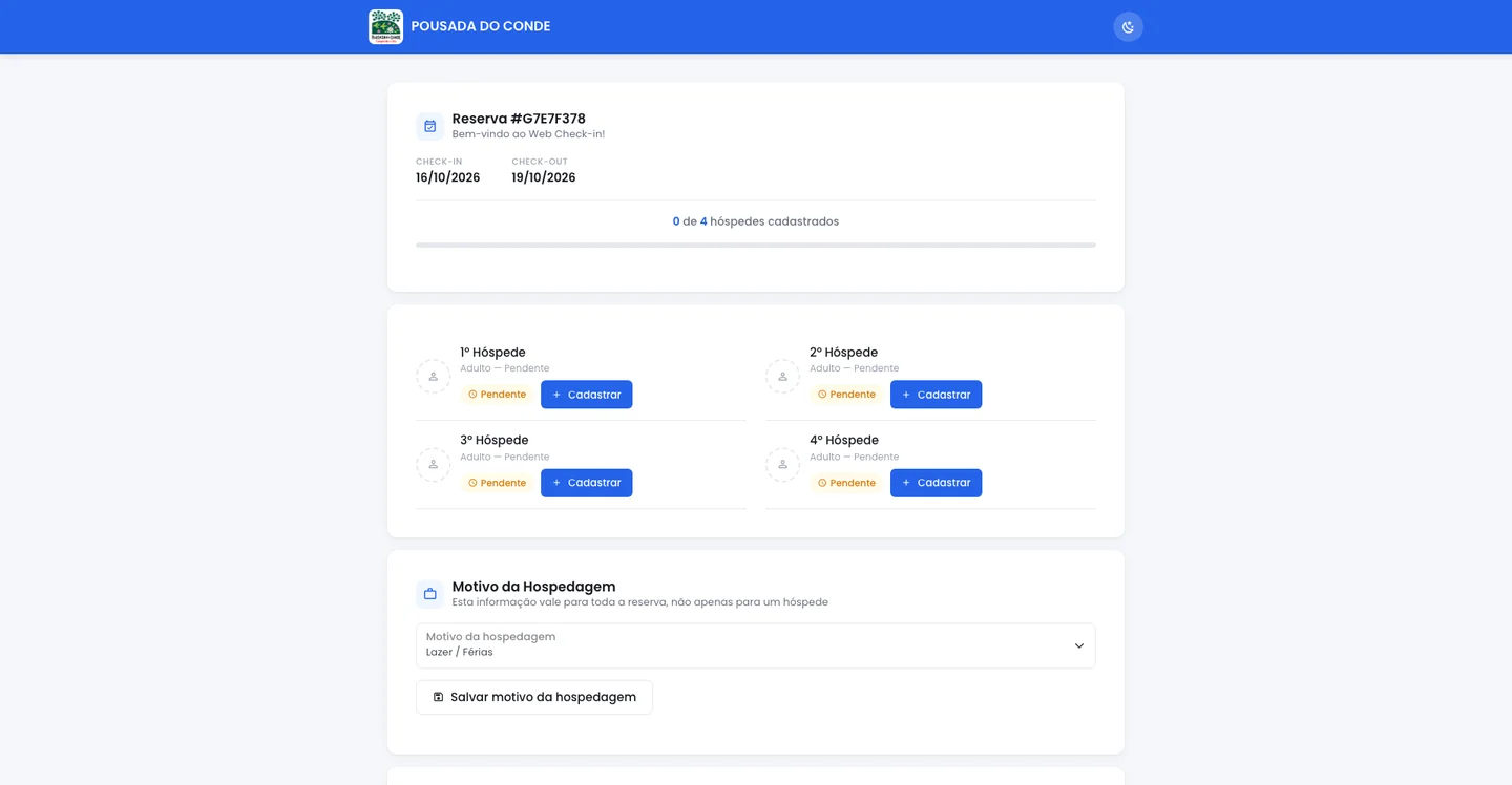 Captura real do Simpleshotel: Web FNRH